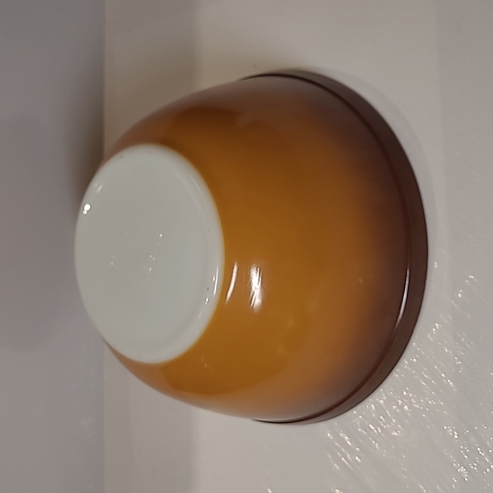 (#1) Vintage Pyrex 1971s brown mixing nesting bowl 402-1.5l